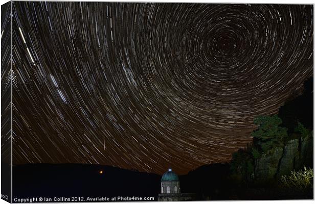 Meteor Star Trails Canvas Print by Ian Collins