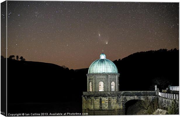 Comet PanSTARRS at Elan Valley Canvas Print by Ian Collins