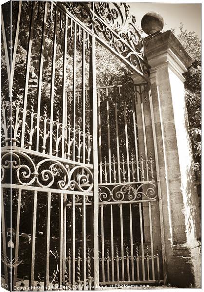 The Gates to.....? Canvas Print by Andrew Berry