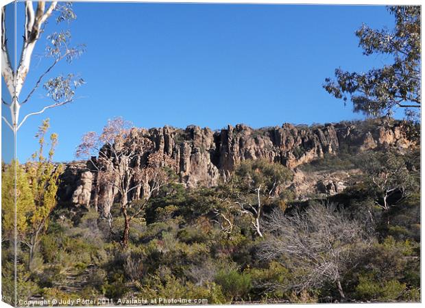 Mount Arapiles National Park 2 Canvas Print by Judy Potter