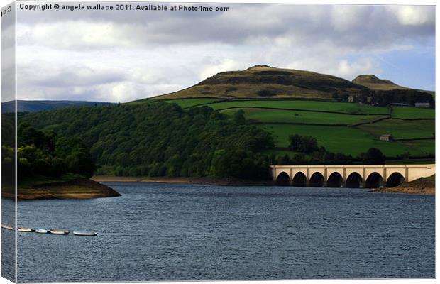 Ladybower resevior Canvas Print by Angela Wallace