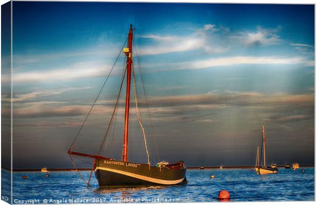 MOORED Canvas Print by Angela Wallace