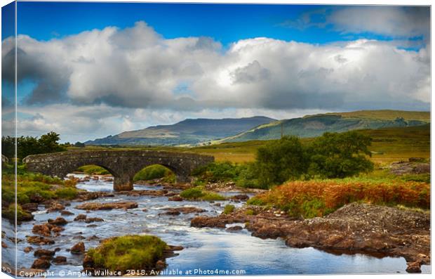 A bridge in time              Canvas Print by Angela Wallace