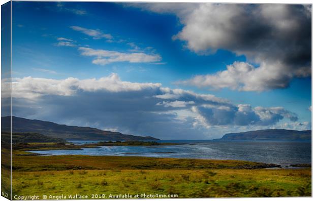 view to Ulva           Canvas Print by Angela Wallace