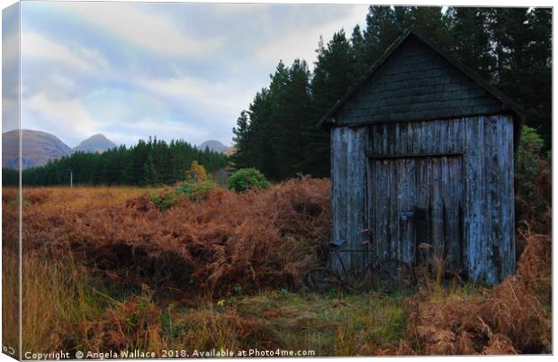 The bike shed Canvas Print by Angela Wallace