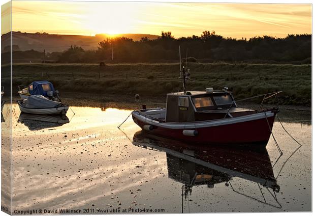 Set fair for a days fishing Canvas Print by Dave Wilkinson North Devon Ph