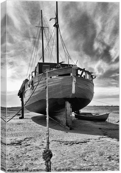 Old Fishing Boat Canvas Print by Dave Wilkinson North Devon Ph