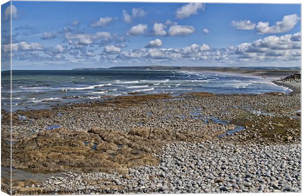 Westward Ho! Canvas Print by Dave Wilkinson North Devon Ph