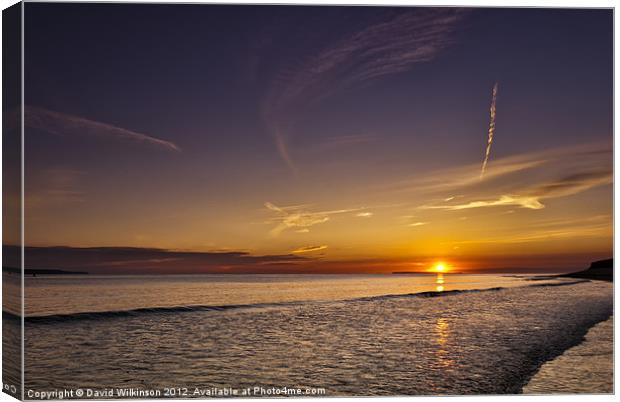 Lundy Island sunset Canvas Print by Dave Wilkinson North Devon Ph