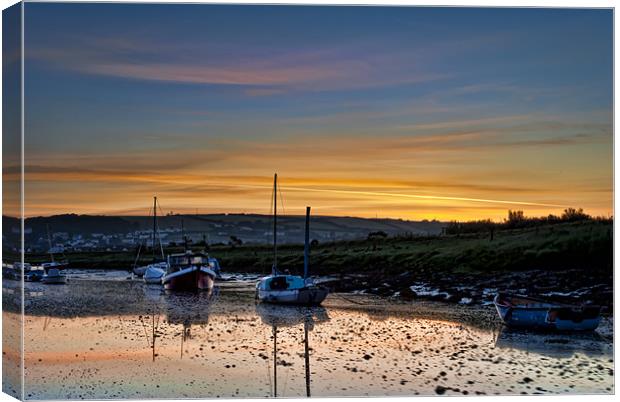 Braunton Pill North Devon Canvas Print by Dave Wilkinson North Devon Ph