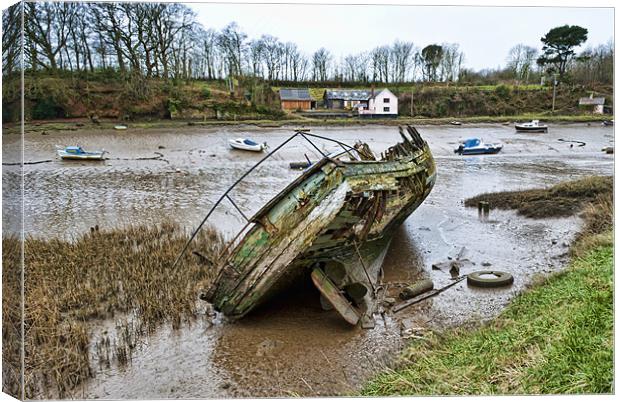 Fremington Pill Canvas Print by Dave Wilkinson North Devon Ph