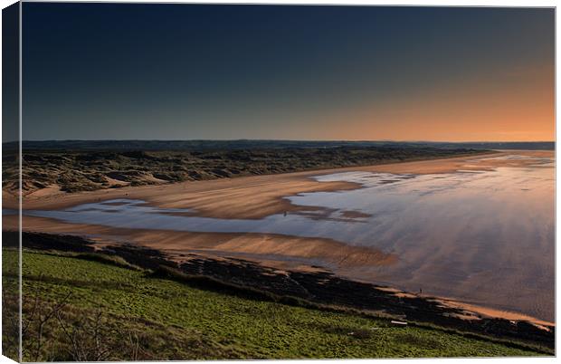 Saunton Sands Canvas Print by Dave Wilkinson North Devon Ph