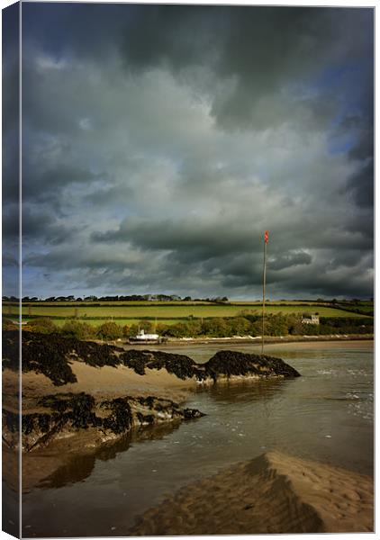 River Taw Canvas Print by Dave Wilkinson North Devon Ph