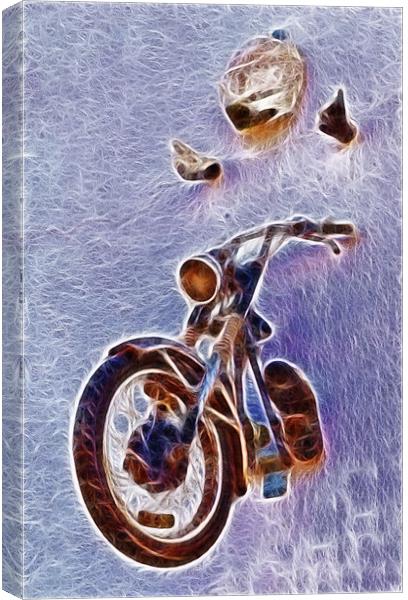 Biker Phone Case Canvas Print by Dave Wilkinson North Devon Ph