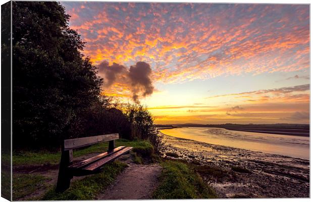 Early morning on the River Taw Canvas Print by Dave Wilkinson North Devon Ph