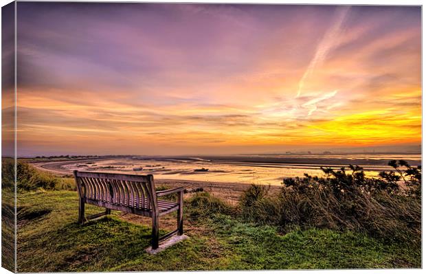 Sunrise on the River Taw Estuary Canvas Print by Dave Wilkinson North Devon Ph
