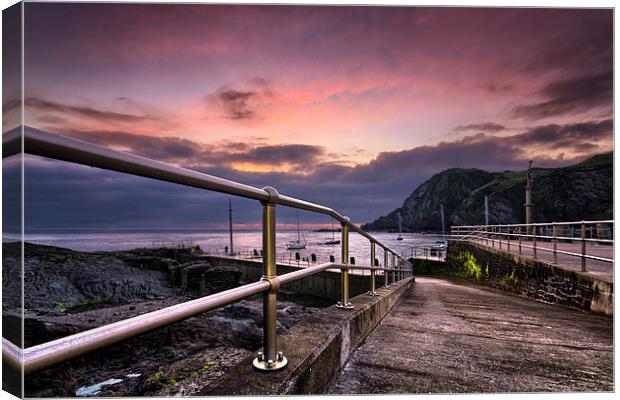 Ilfracombe Pier Canvas Print by Dave Wilkinson North Devon Ph