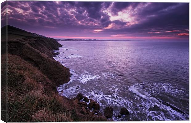  Saunton Sands sunrise Canvas Print by Dave Wilkinson North Devon Ph