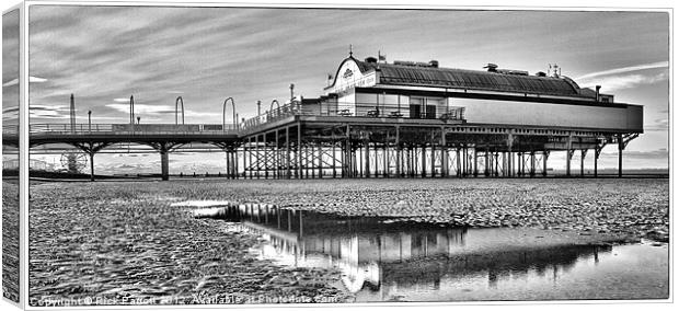 Cleethorpes Pier Reflected Canvas Print by Rick Parrott