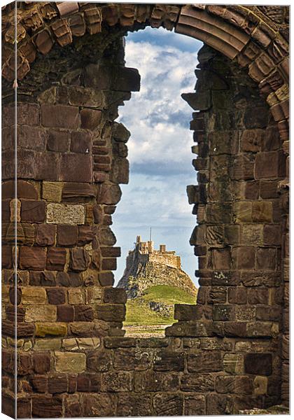 Lindisfarne, Castle, Holy Island, Canvas Print by Rick Parrott