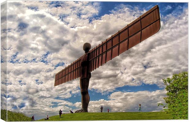 Angel Of The North Newcastle Gateshead Canvas Print by Rick Parrott