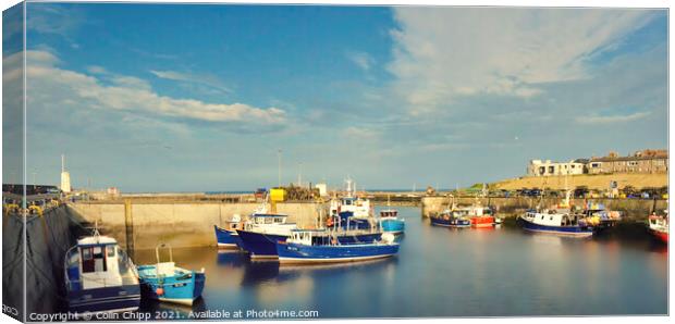 Seahouses Canvas Print by Colin Chipp
