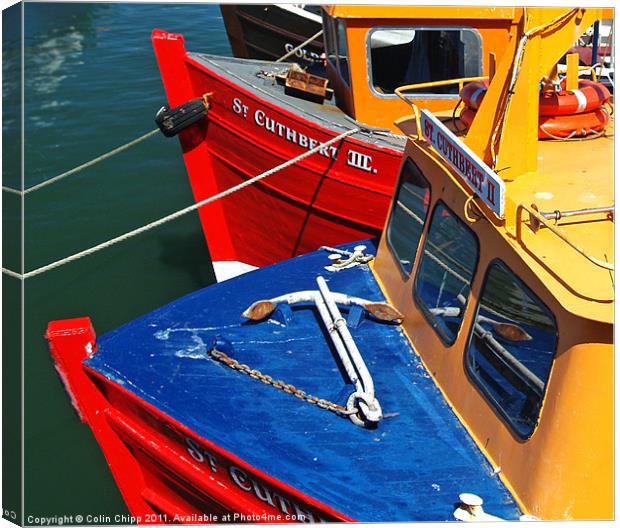 Seahouses boats Canvas Print by Colin Chipp