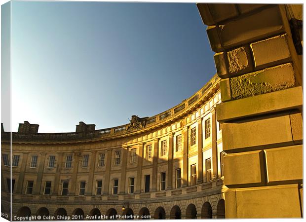 Buxton Crescent Canvas Print by Colin Chipp