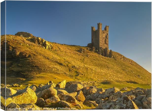 Dunstanburgh in the sun Canvas Print by Colin Chipp