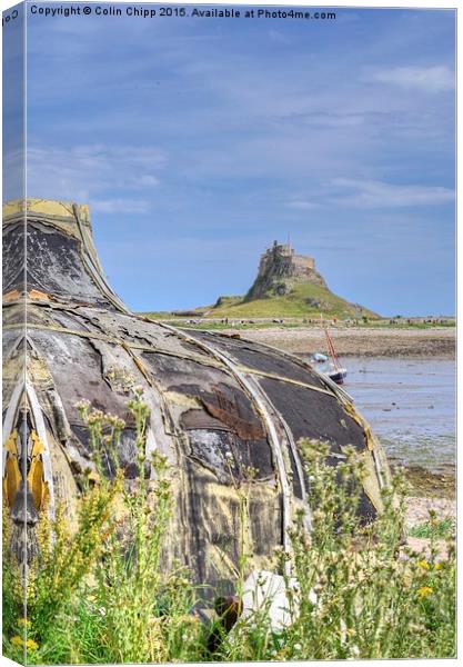  boat and castle Canvas Print by Colin Chipp