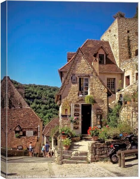 Rocamadour street Canvas Print by Colin Chipp
