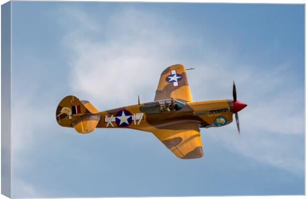 Curtiss P-40F Warhawk Canvas Print by Derek Beattie