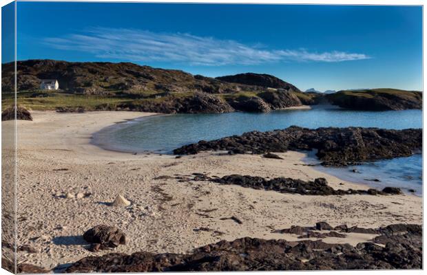 Clachtoll Bay Canvas Print by Derek Beattie