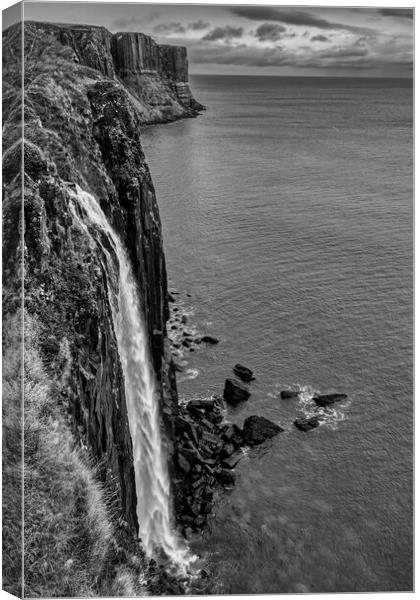 Mealt Waterfall and Kilt Rock Isle of Skye Canvas Print by Derek Beattie