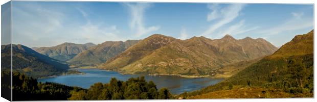 Five Sisters of Kintail Panorama Canvas Print by Derek Beattie