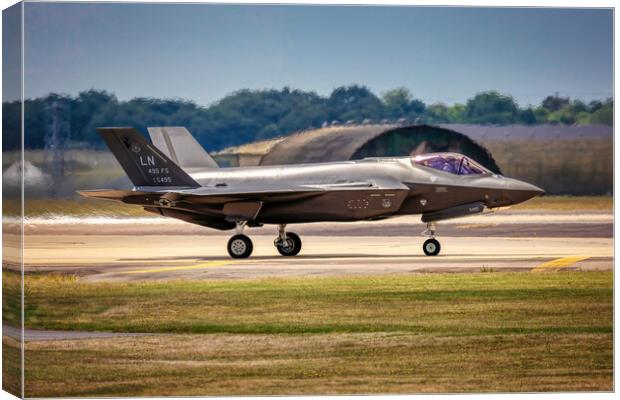 Lockheed Martin F-35A Lightning II Canvas Print by Derek Beattie