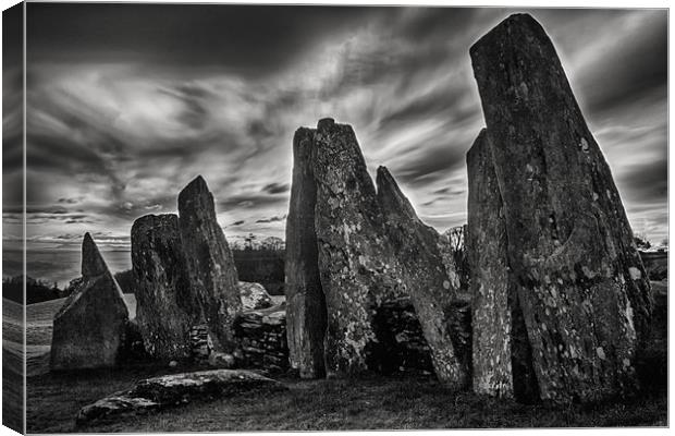 Cairn Holy Standing Stones Scotland Canvas Print by Derek Beattie
