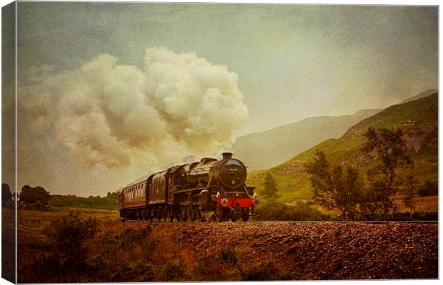 The Jacobite Steam Train Canvas Print by Derek Beattie