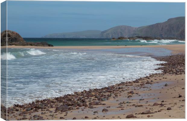 Sandwood Bay and Cape Wrath Canvas Print by Derek Beattie