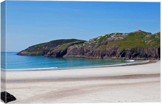 Polin Beach and Bay Scotland Canvas Print by Derek Beattie