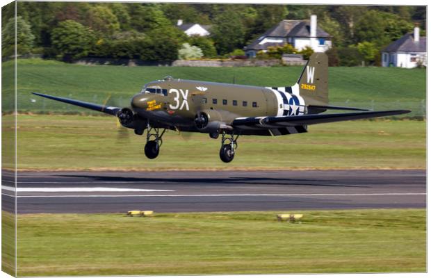 C47A Sytrain That's All Brother Canvas Print by Derek Beattie