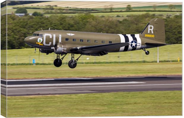 Dakota C-53 Skytrooper D-Day Doll Canvas Print by Derek Beattie