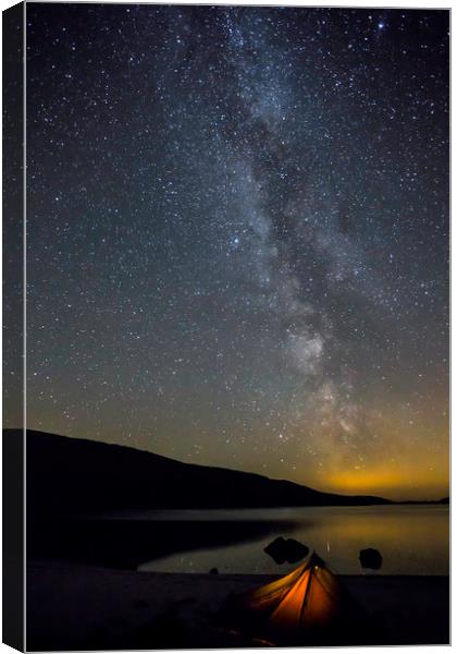 The Milky Way Galloway Forest Park Canvas Print by Derek Beattie