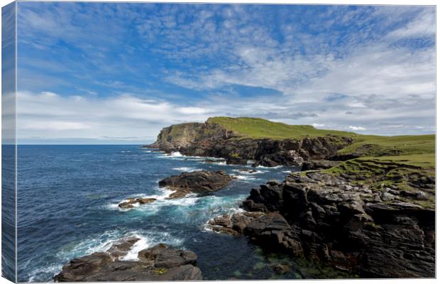 Faraid Head Scotland Canvas Print by Derek Beattie