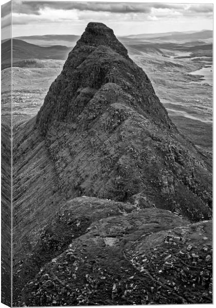 Suilven Summit Scotland Canvas Print by Derek Beattie