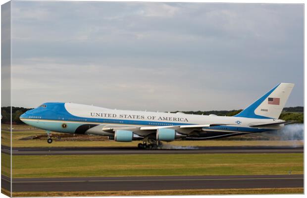 Air Force One Canvas Print by Derek Beattie