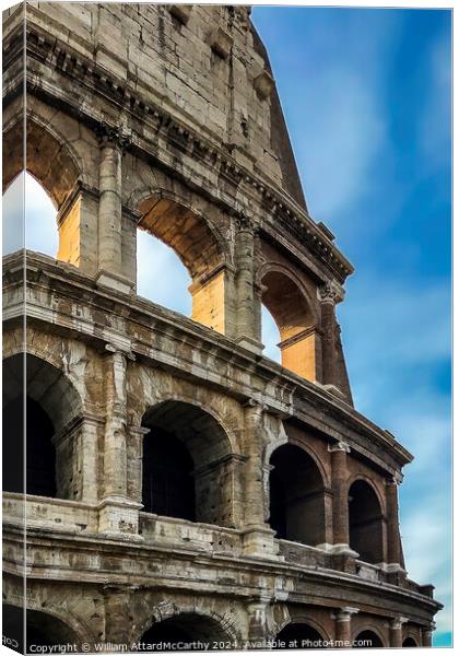 The Colosseum Canvas Print by William AttardMcCarthy