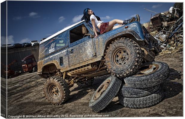 Offroad Diva Canvas Print by William AttardMcCarthy