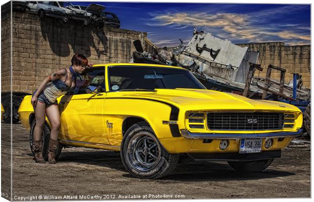 Yellow Muscle Canvas Print by William AttardMcCarthy