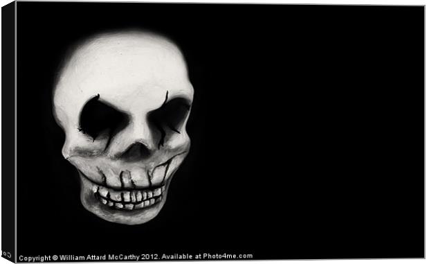 Mardi Gras Skull Canvas Print by William AttardMcCarthy